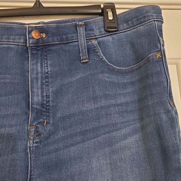Madewell 10” High Waist Crop Skinny Jeans Size 34 - Picture 4 of 12